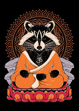 Raccoon Namaste