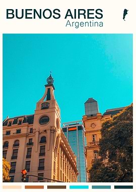 BUENOS AIRES TRAVEL POSTER