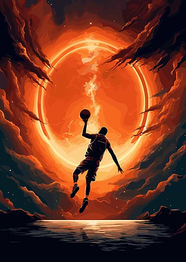 Basketball Space Lay Up