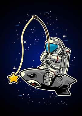 Astronaut Fishing