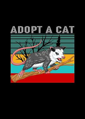 adopt a cat opossum