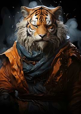 Warrior Tiger Portrait