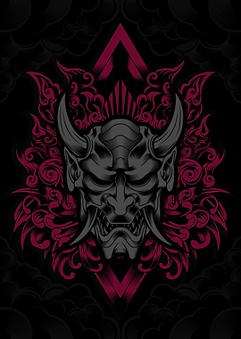 Oni Devil with flowers