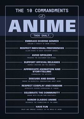 10 Commandments of Anime