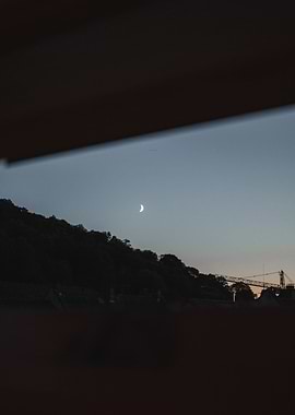 Window Moon View