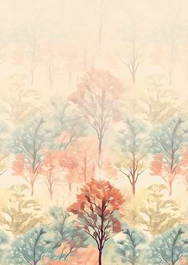 ABSTRACT AUTUMN PAINTING