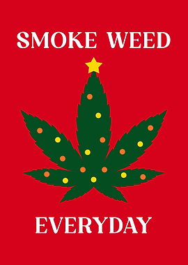 Christmas Smoke Weed Funny