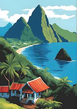 The Pitons St Lucia