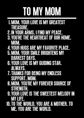 To My Mom