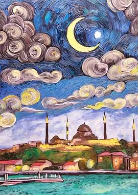 Istanbul Van Gogh Style