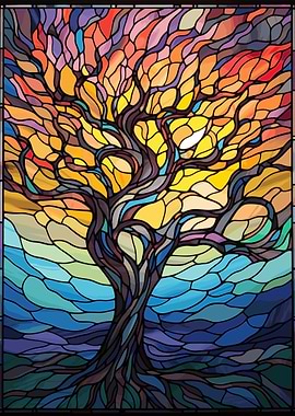 Tree of Life Stained Glass