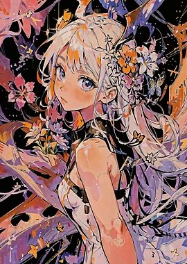 Anime Floral Bride