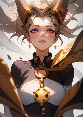 Golden haired anime girl