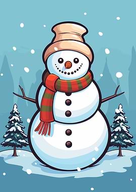 Snowman Winter Christmas