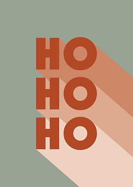 Retro Ho Ho Ho Typography