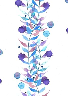 Blue and Purple Vines