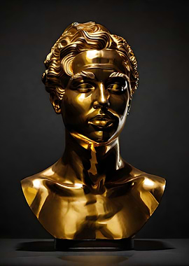 Golden Man Sculpture