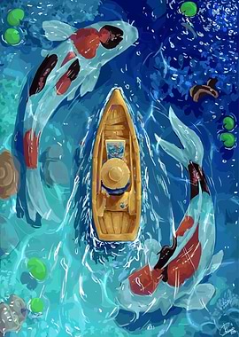 Fantasy Dragon Koi Fish