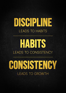 Discipline habits motivate