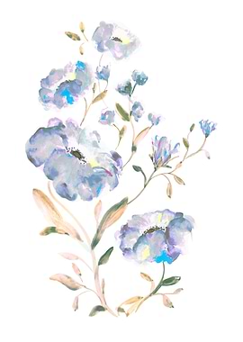 some painted flowers s 8f