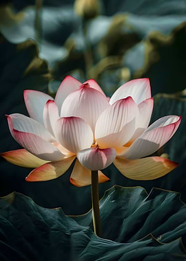 Pink lotus flower beauty