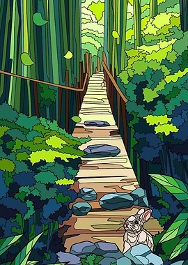bridge in the forest