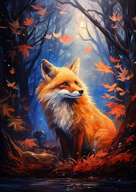 Fox In Forest