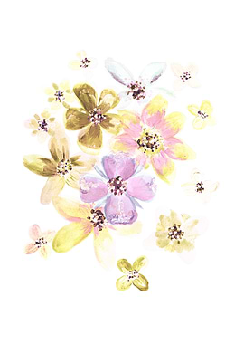 some painted flowers s 7d