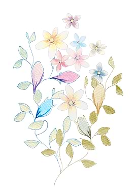 Some painted flowers ser