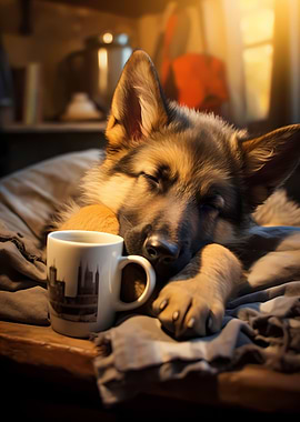 German Shepherd Coffee Dog
