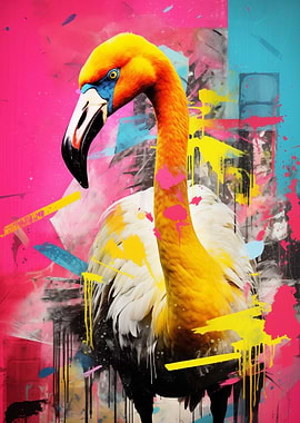 Flamingo Graffiti