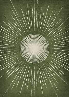 Abstract Green Sunny Day