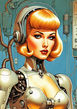 Retro SciFi PinUp Beauty