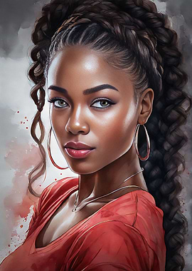 woman portrait drawing