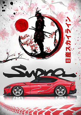 Samurai Toyota Supra car