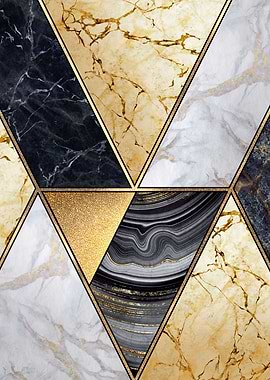 Abstract marble prints