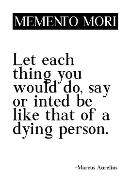 Memento Mori Stoic Quote