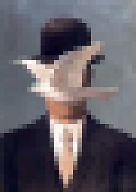 Man in a Bowler Hat Pixel