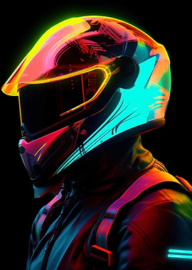 Neon Helmet Rider