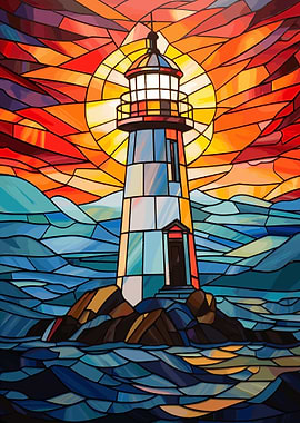 Lighthouse Stained Glass