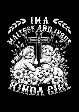 Cute Maltese Dogs Jesus