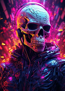 Cyberpunk Skull
