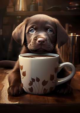 Labrador Dog Puppy Coffee