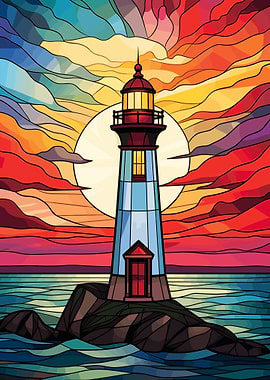 Lighthouse Stained Glass