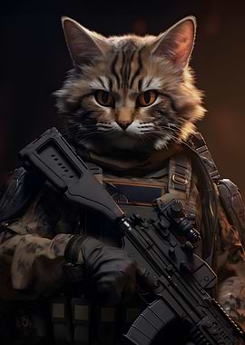 Animal Soldier Cat