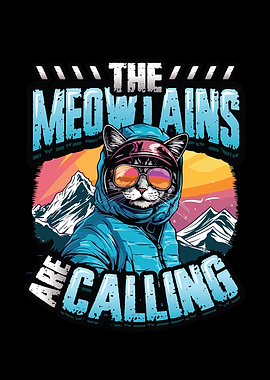 Meowtains Snowboarding