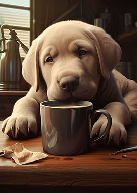 Labrador Dog Puppy Coffee