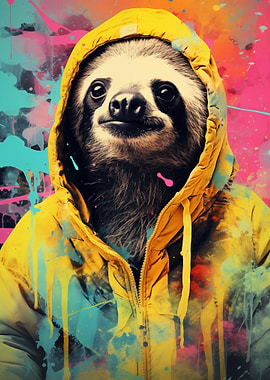 Sloth in Hoodie