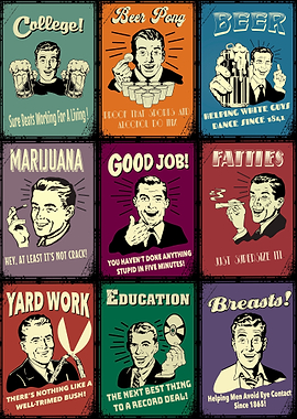 Collage vintage berr