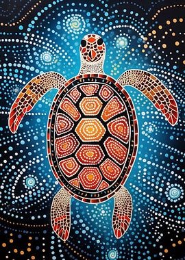 Aboriginal Turtle Dot